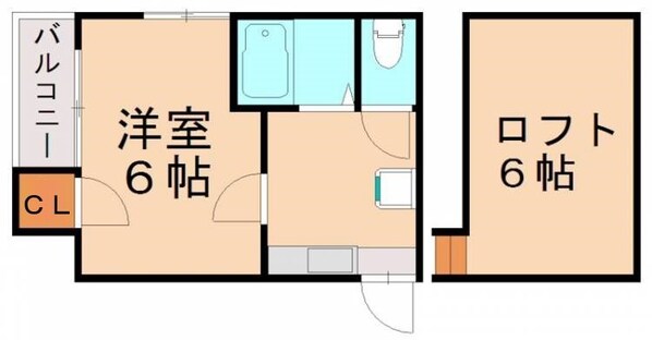 ハイツ博多駅南の物件間取画像